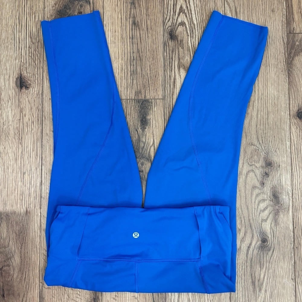 Lululemon Free To Speed High Rise Crop Leggings 21" In Wild Bluebell Size 10